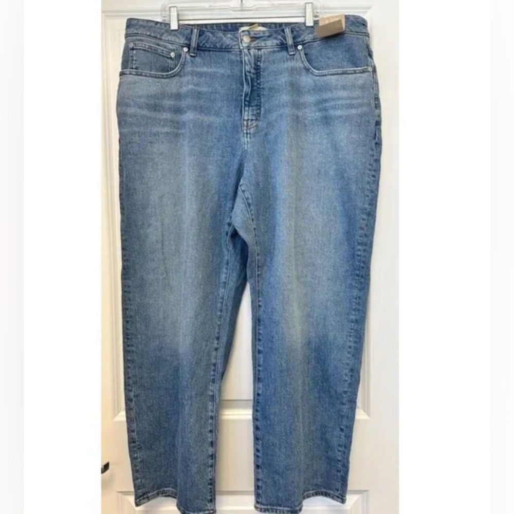 Madewell Jeans Womens Plus Size 20W Curvy 90s Straight Light Wash High Rise